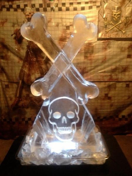 Halloween Skeleton Ice Luge