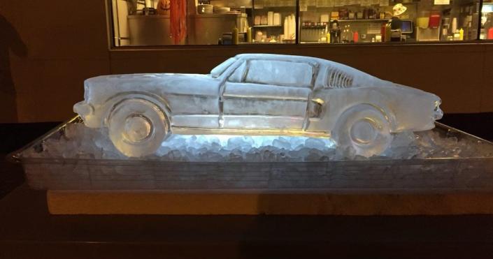 Ford Mustang Ice Sculpture