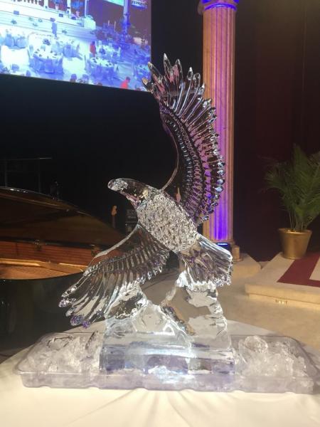 Soaring Eagle Ice Sculpture