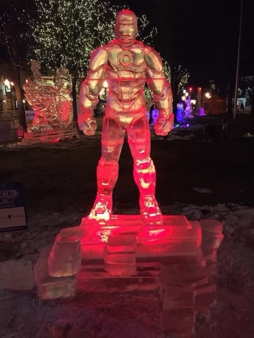 Iron Man Ice Sculpture