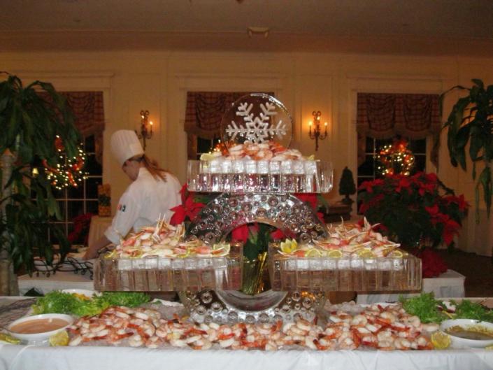 Holiday Appetizer Ice Display