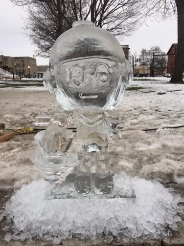 Dig Dug Ice Statue