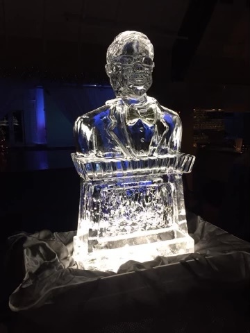 FBI Agent Bust Ice Sculpture