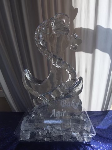 Nautical Baby Name Display Ice Sculpture