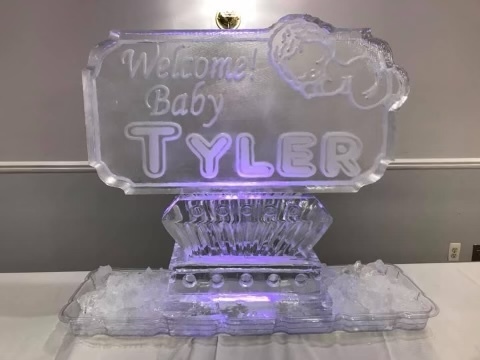 Baby Tyler Ice Sculpture