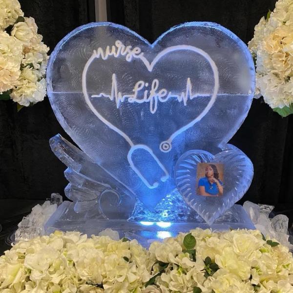 Nursing School Graduation Ice Sculpture