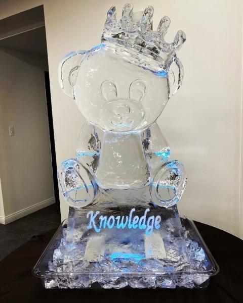 Teddy Bear Ice Sculpture