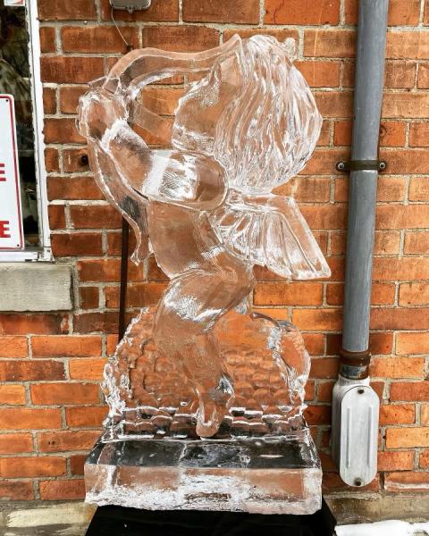 Cupid Ice Sculpture