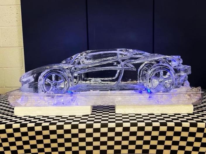 Race Care Ice Sculpture