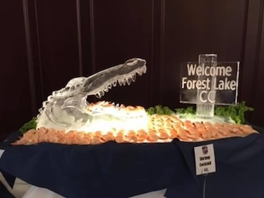 Gator Head Cocktail Shrimp Display