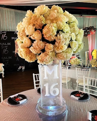 Custom Flower Ice Vase