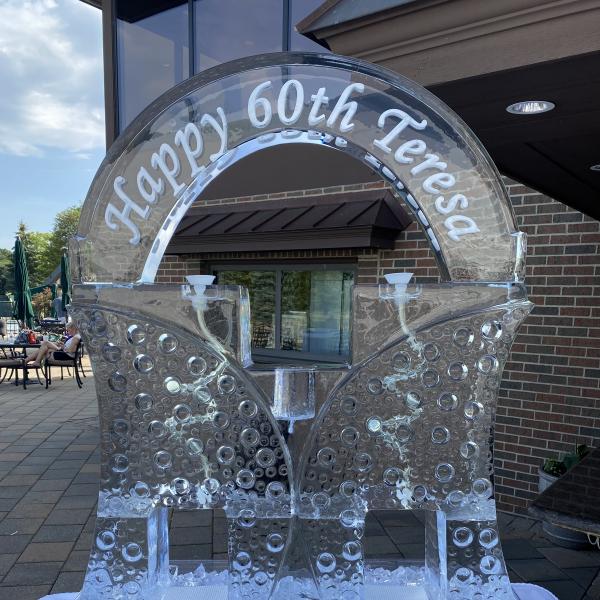 Birthday Banner Double Ice Luge