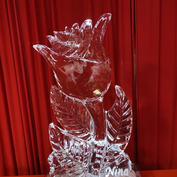 Rose Ice Sculpture
